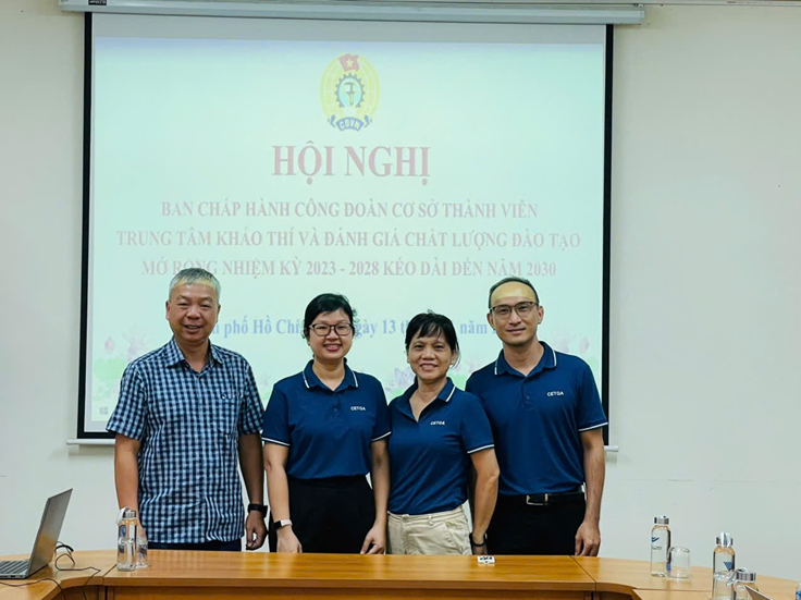 Hội nghị Ban chấp hành Công đoàn Trung tâm Khảo thí và Đánh giá Chất lượng Đào tạo mở rộng nhiệm kỳ 2023-2028, kéo dài đến năm 2030